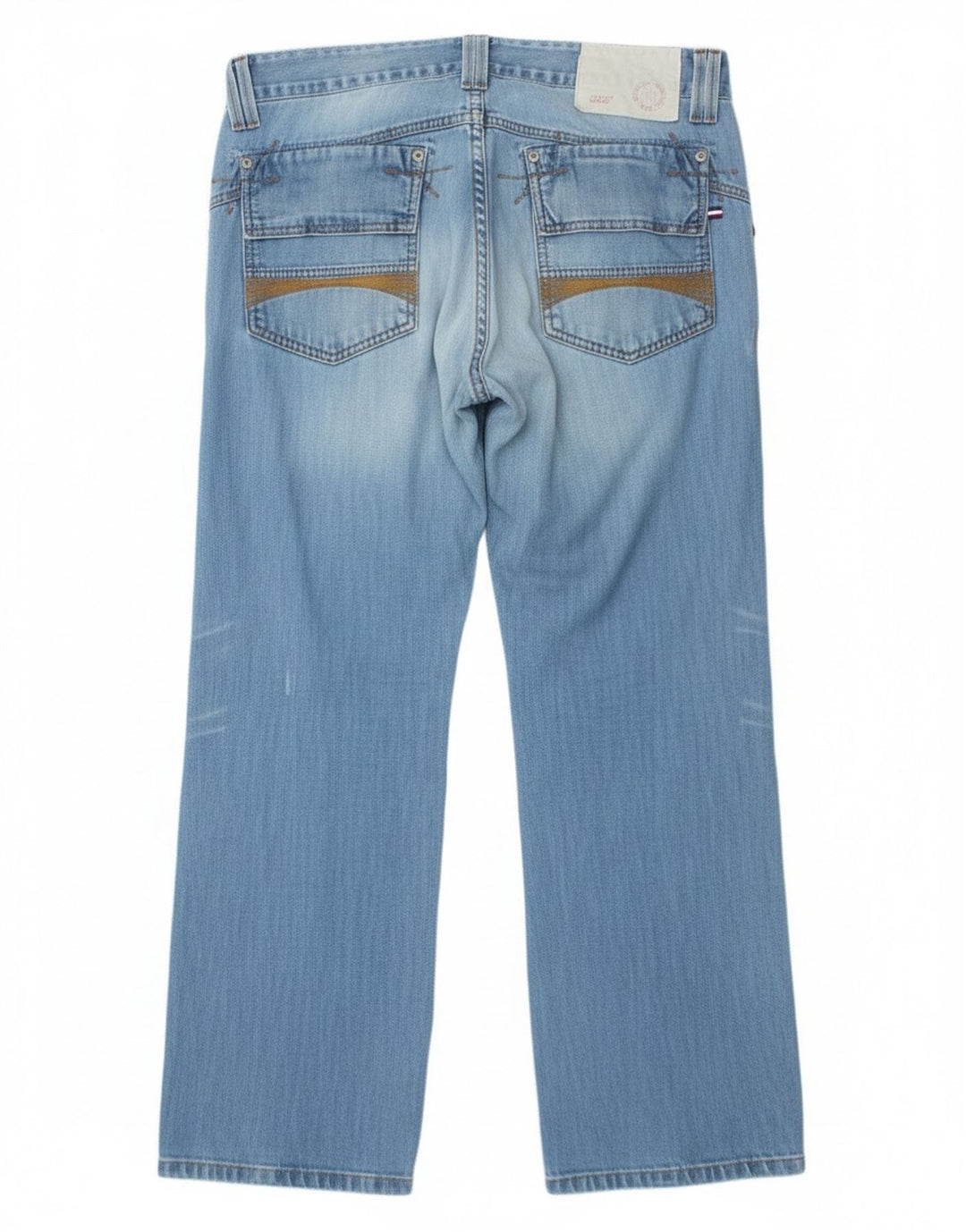 Damskie dżinsy Tommy Hilfiger w trudnej sytuacji W32 L30 Niebieska bawełna