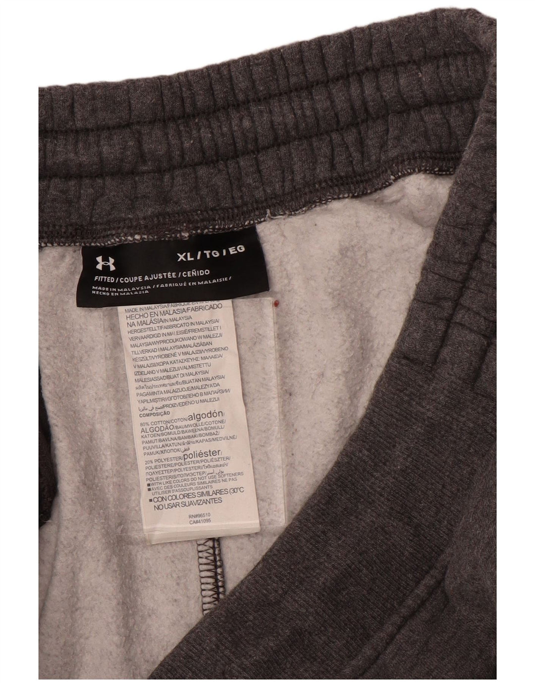 Męskie dopasowane spodnie dresowe Under Armour XL, szare, bawełniane