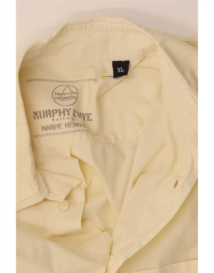 Męska koszula z krótkim rękawem Murphy & Nye XL w kolorze żółtym