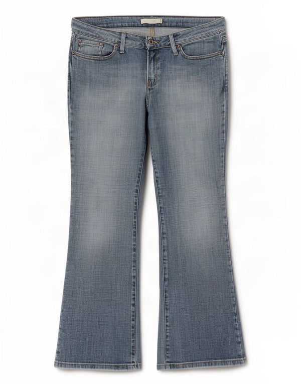 Damskie jeansy Levi's 545 Low Bootcut US 10 Large W34 L30 Niebieska bawełna