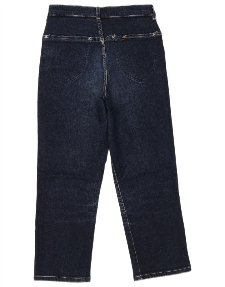 Damskie jeansy Capri LEE W28 L22 Granatowe, bawełniane