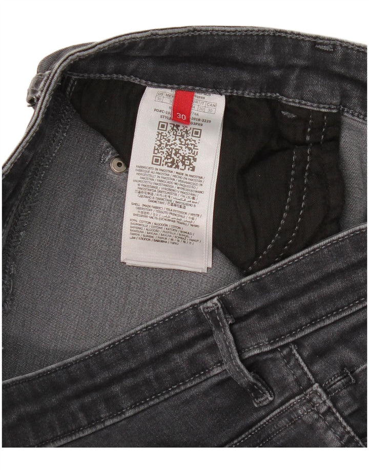 Guess Damskie jeansy Skinny W30 L30 Szare bawełniane