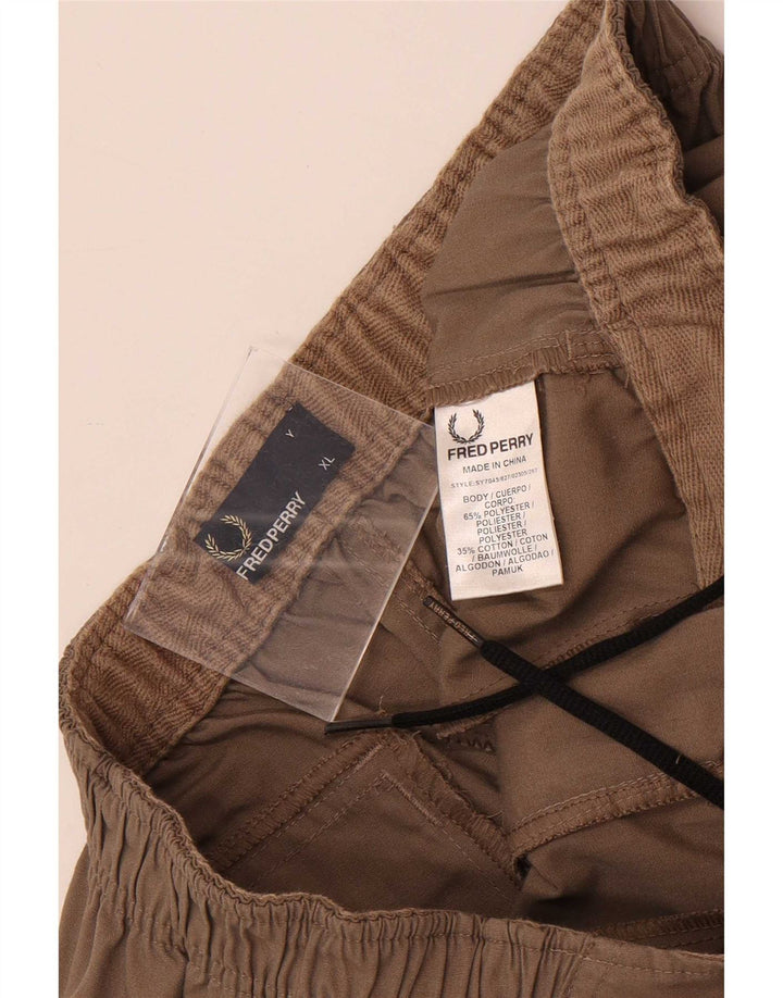 Chłopięce spodenki cargo Fred Perry 15-16 lat XL W30 Brązowy poliester