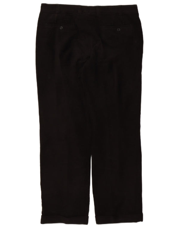 Męskie proste spodnie garniturowe Massimo Dutti EU 46 XL W36 L31 Czarna bawełna
