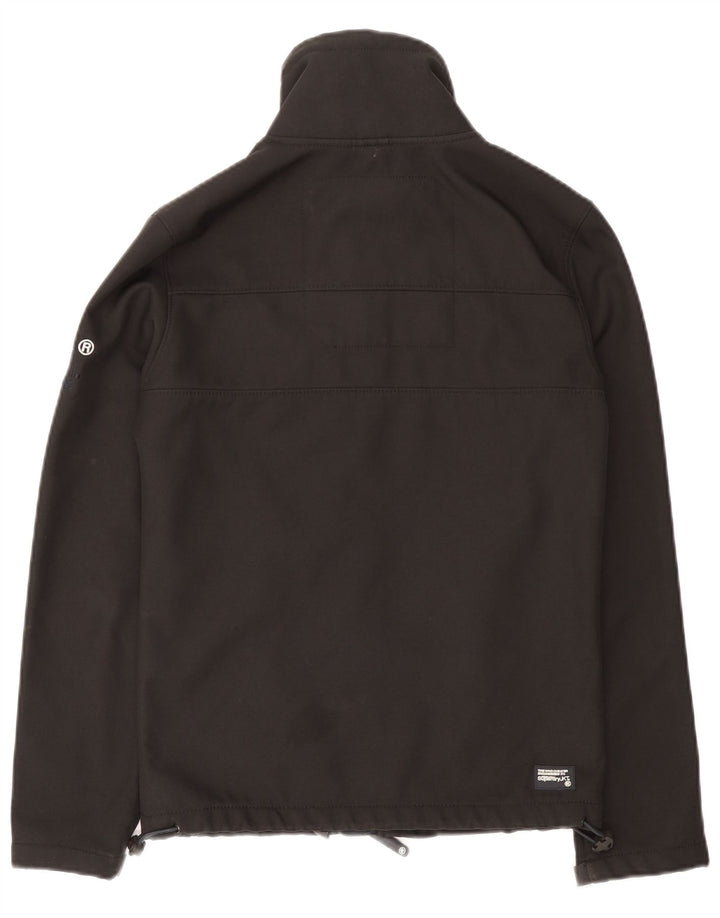 Męska kurtka wiatrówka Superdry Windtrekker UK 34 XS, czarny poliester