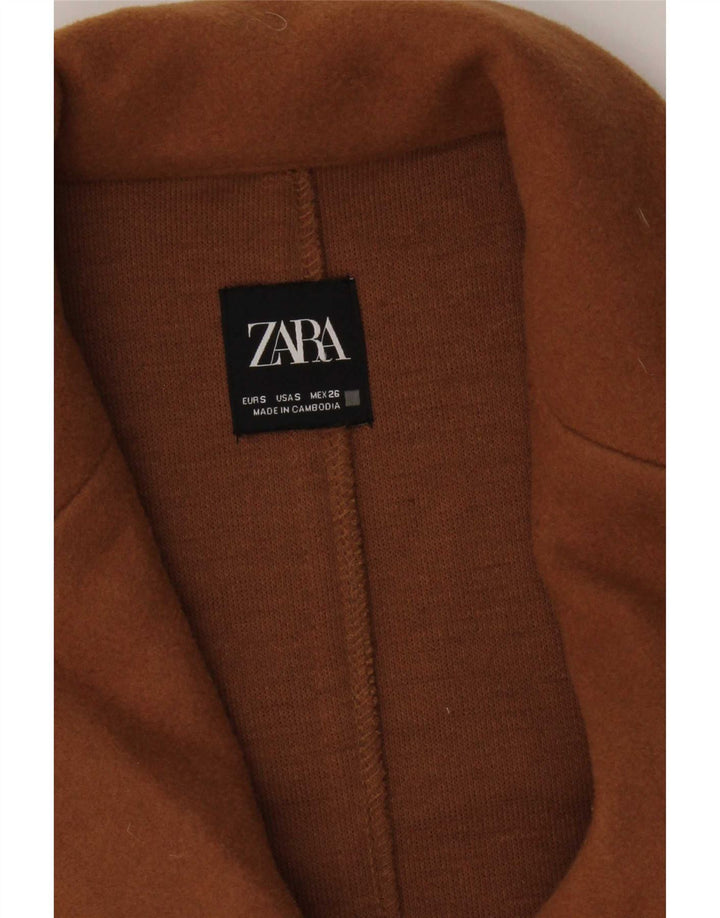 Płaszcz damski Zara Open UK 10 Small Beżowy Poliester