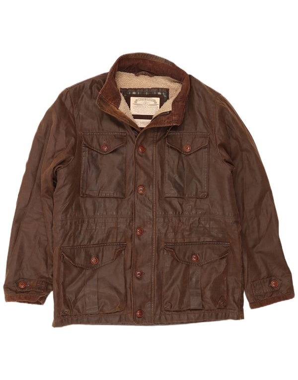 Męska kurtka Utility Sherpa Waxed Cotton UK 42 XL Brown
