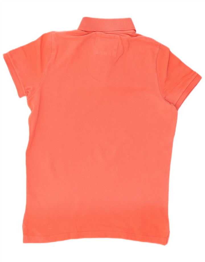 Męska koszulka polo HOLLISTER, średnia czerwona, bawełniana