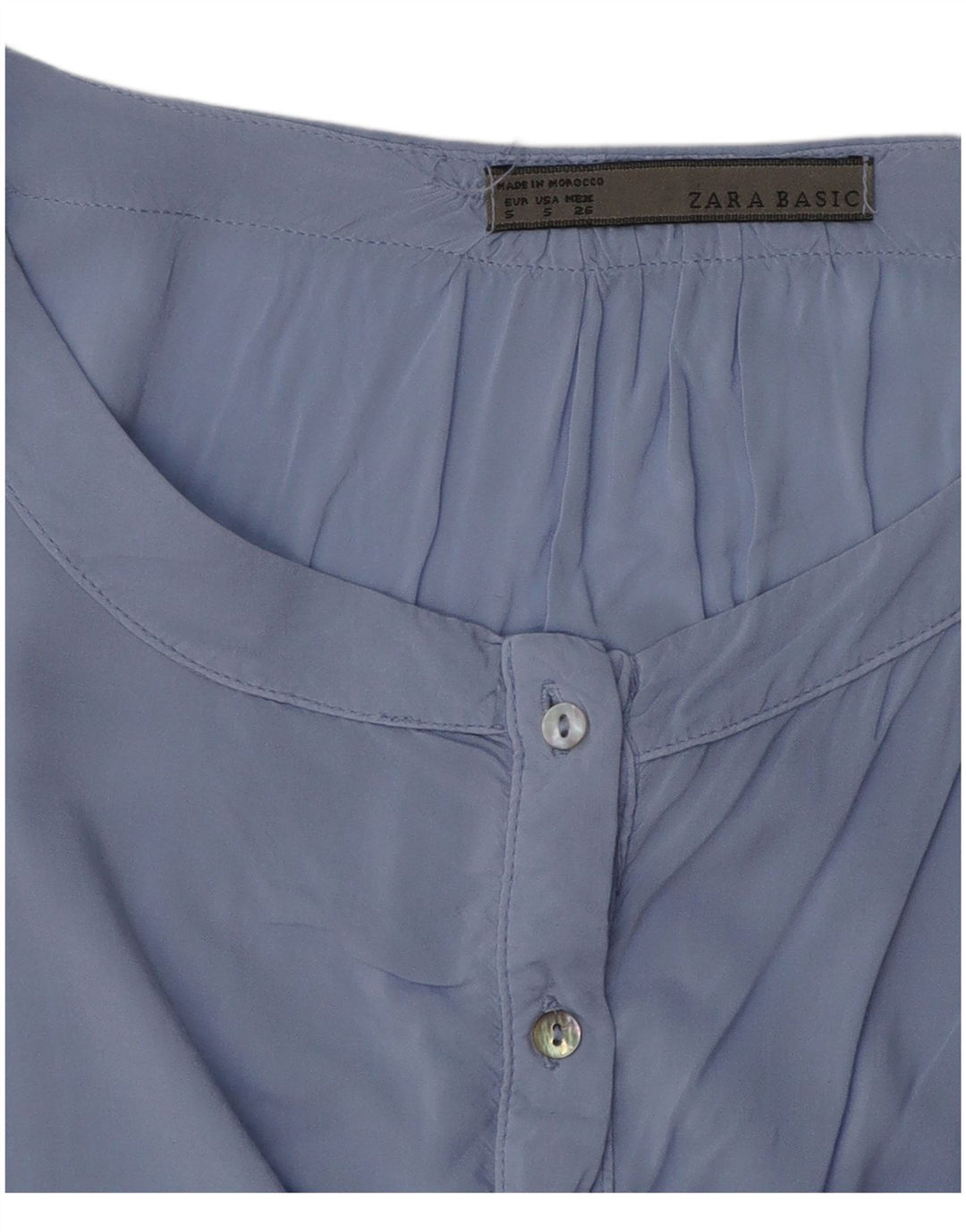 Damska bluzka oversize Zara Top UK 10 Small Blue