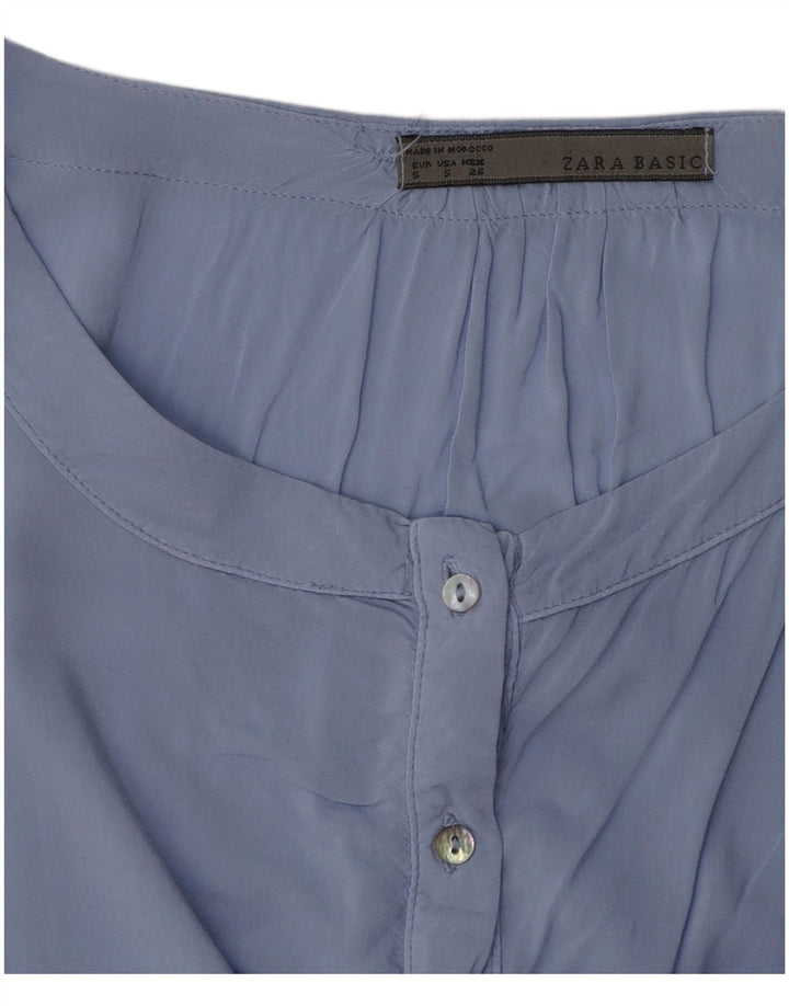 Damska bluzka oversize Zara Top UK 10 Small Blue