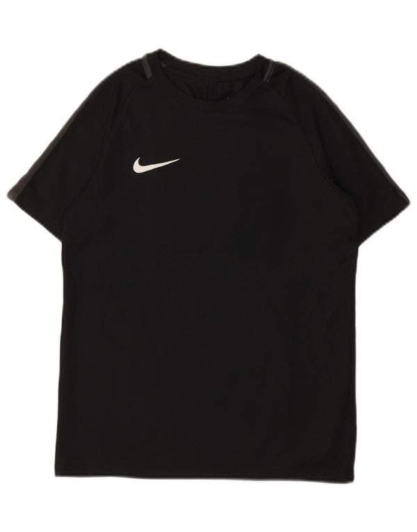 T-shirt chłopięcy Nike Dri Fit na 10-11 lat, średni czarny, blok kolorów
