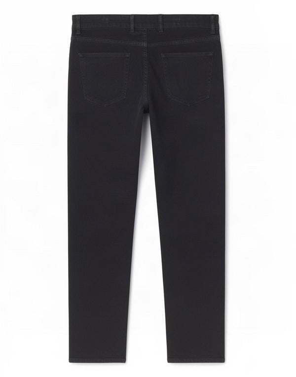 Męskie spodnie casual Massimo Dutti Slim Fit W34 L32 Czarna bawełna