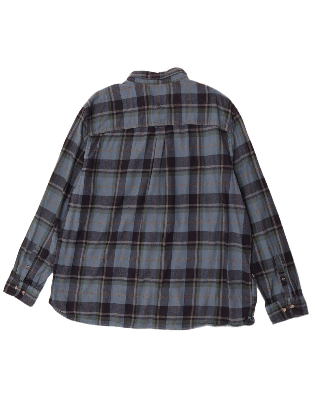 Koszula flanelowa męska Fat Face o regularnym kroju, 4XL, granatowa, bawełniana w kratkę
