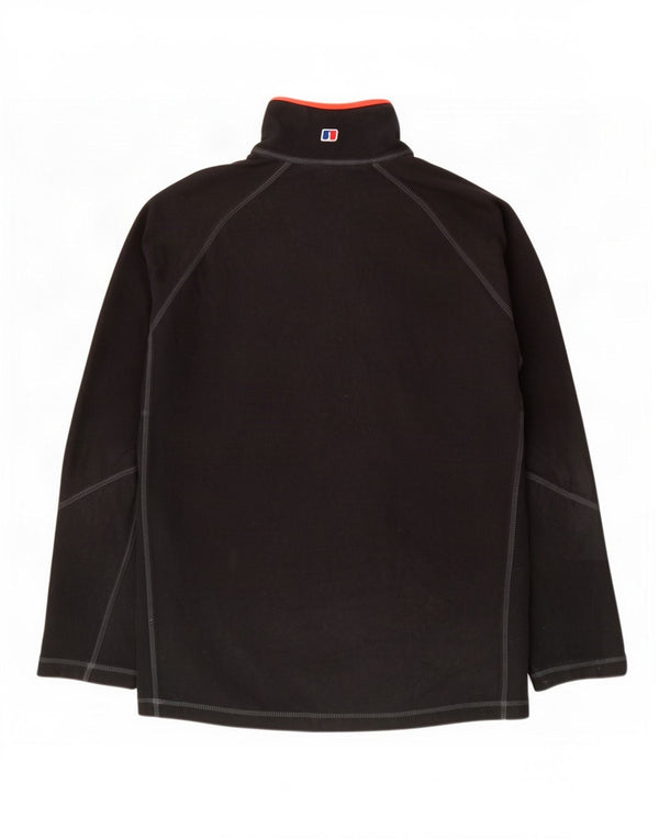 Berghaus Mens Zip Neck Fleece Jumper XL Black Polyester