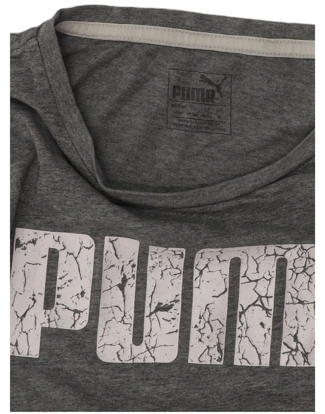 Męski T-shirt z grafiką PUMA, średni szary