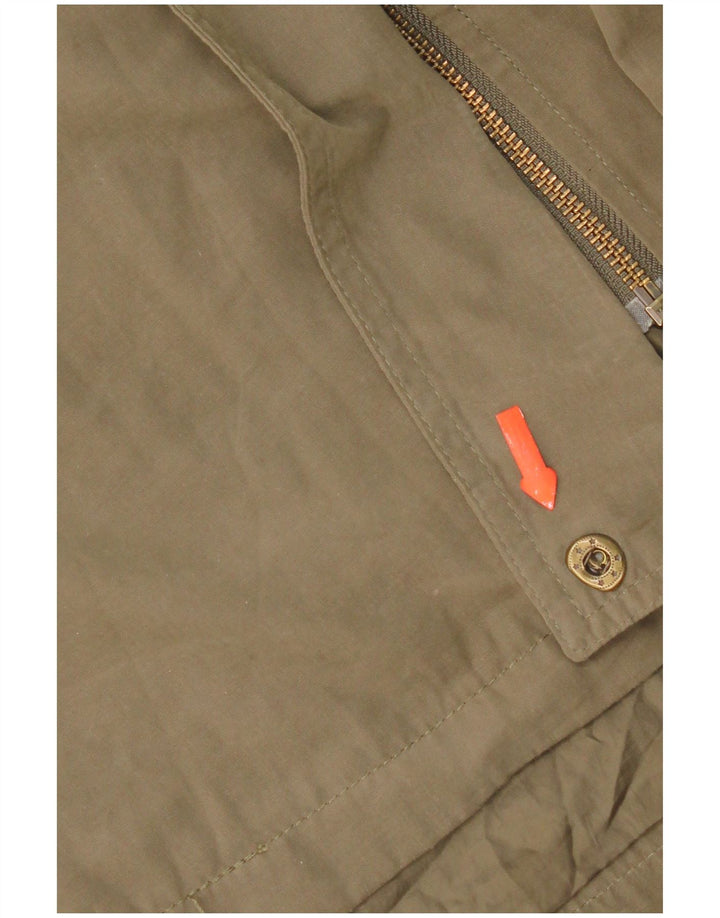 Damska kurtka parka z kapturem Oasis UK 10, mała, khaki, poliester