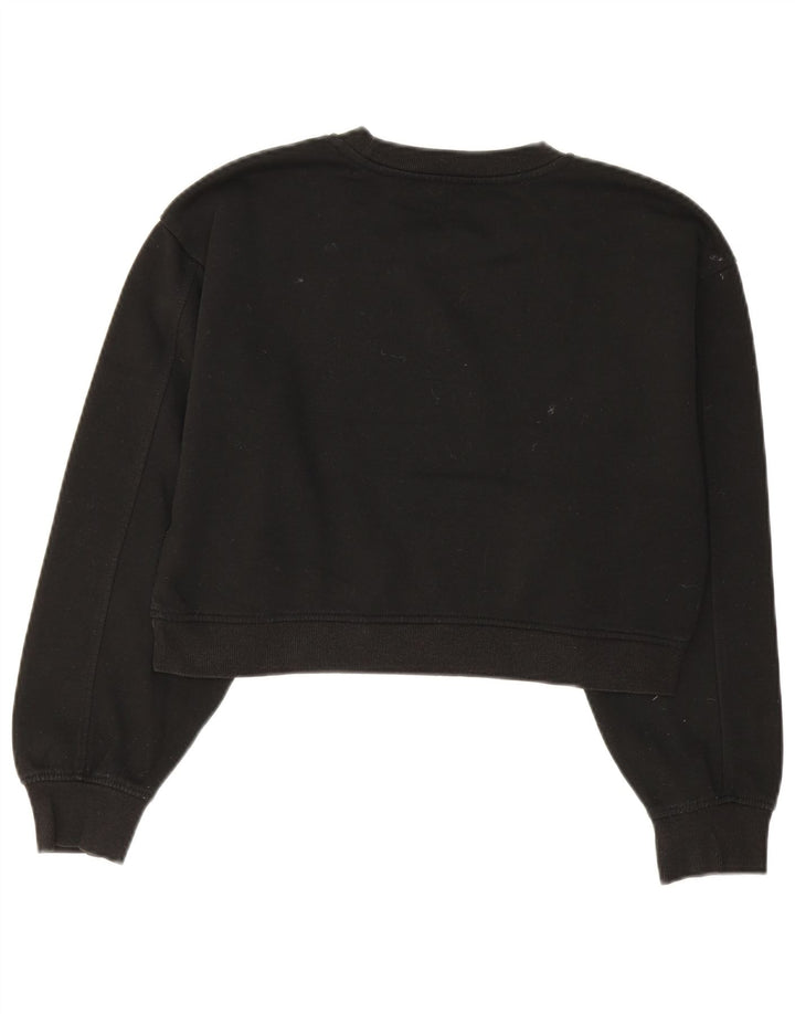 Bluza damska Zara Crop Sweter UK 10 Small Black Cotton