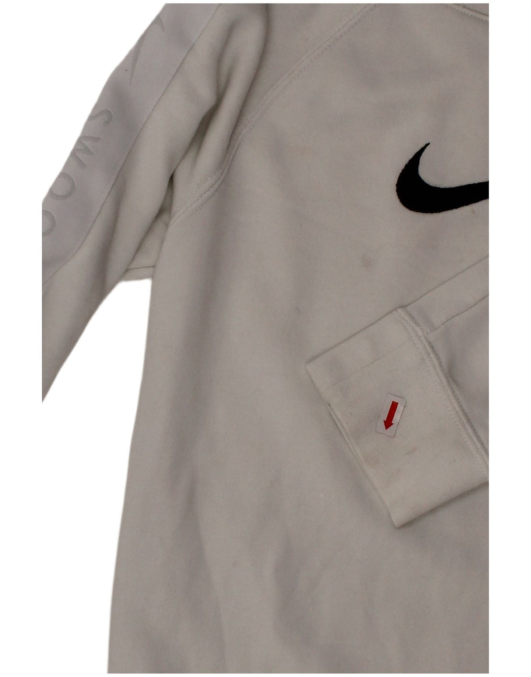 Bluza chłopięca NIKE Swoosh o standardowym kroju, mała, biała
