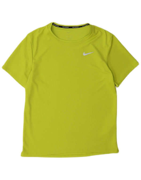 Męski T-shirt Nike Dri Fit, mały, zielony, poliestrowy