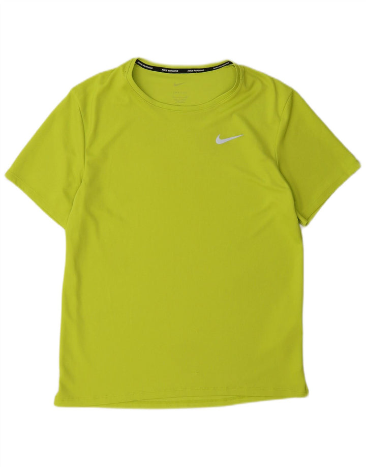 Męski T-shirt Nike Dri Fit, mały, zielony, poliestrowy