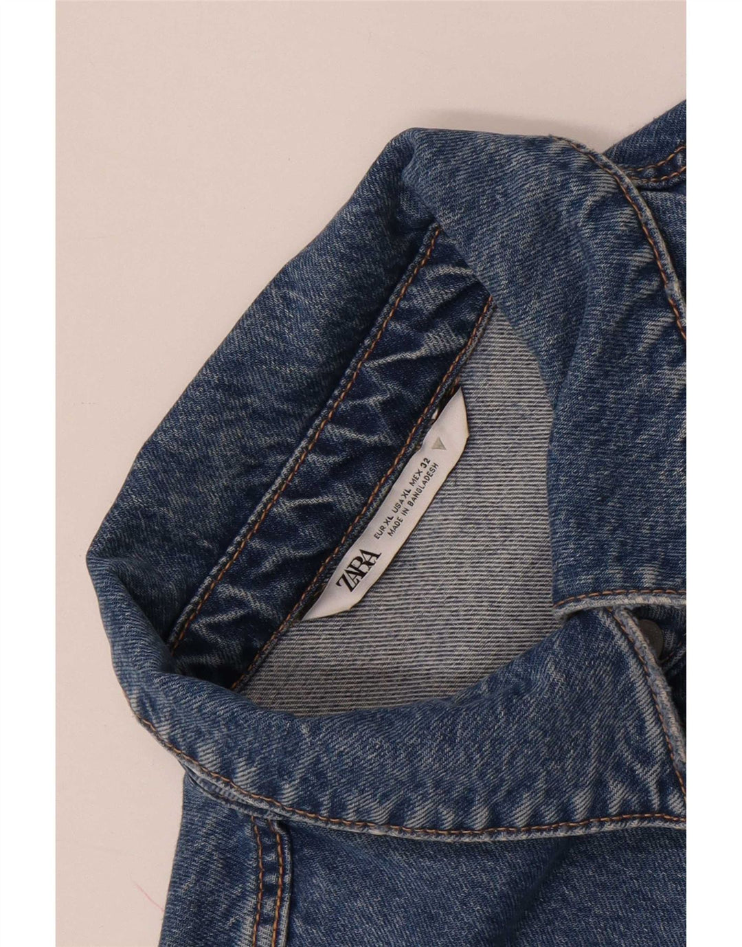 Damska asymetryczna koszula dżinsowa Zara Oversize UK 18 XL niebieska