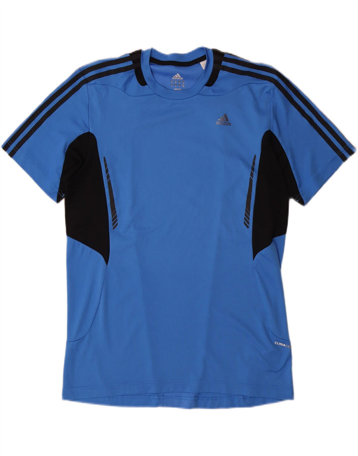 Męska koszulka ADIDAS Climacool z poliestru w kolorze średnioniebieskim