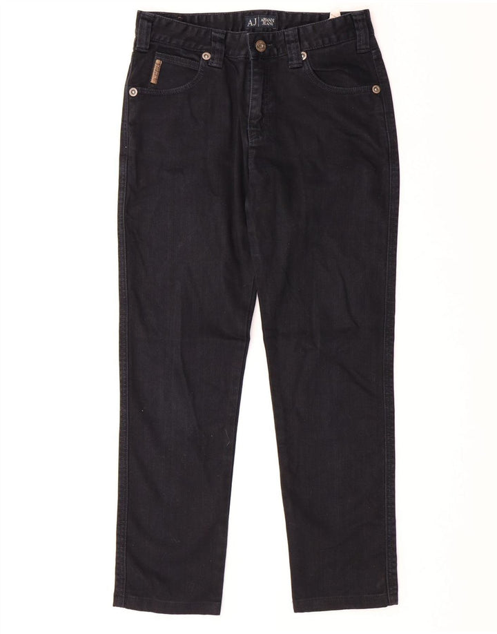ARMANI Womens Slim Jeans W28 L25 Navy Blue Cotton