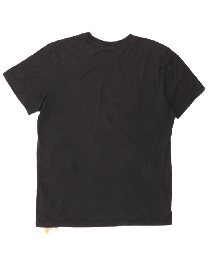 Męski T-shirt Nike Dri Fit z grafiką, średni czarny, bawełniany