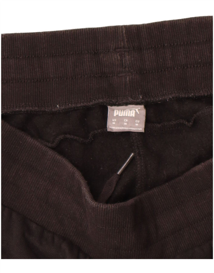 Męskie spodnie dresowe Puma Joggers, średnia czarna bawełna