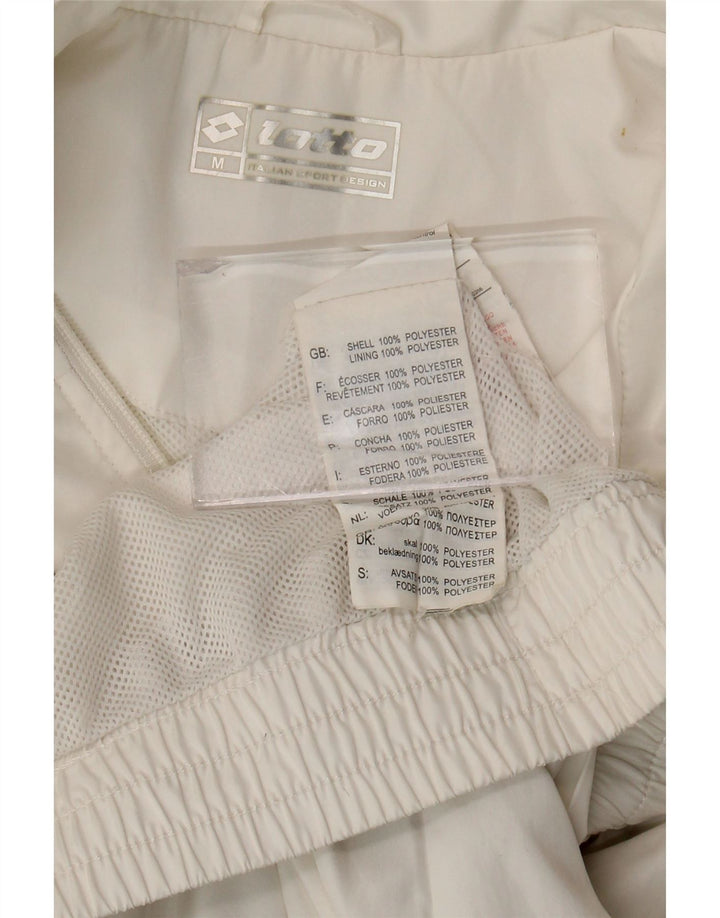 Kurtka męska dresowa Lotto, średnia, biała, poliester