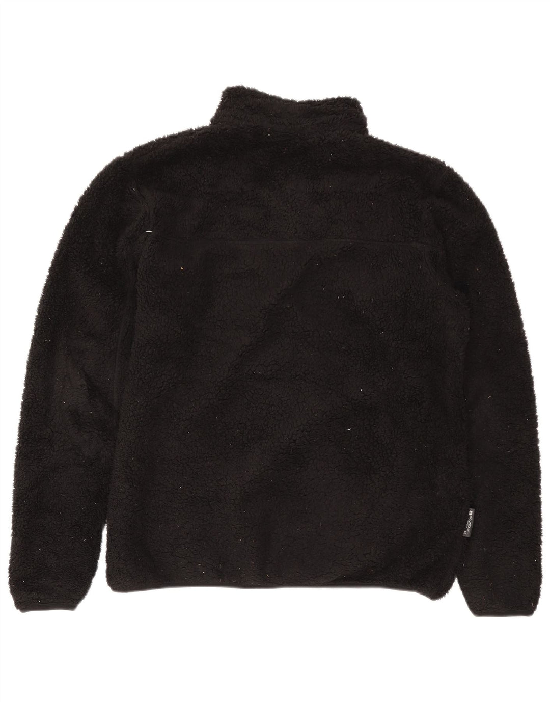 Męski sweter polarowy Mountain Warehouse z zamkiem błyskawicznym, duży, czarny poliester