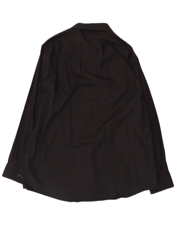Koszula męska Calvin Klein, rozmiar 17 XL, czarna, bawełniana