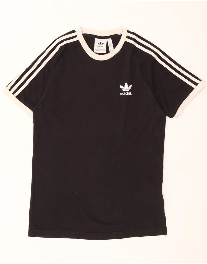 Adidas Męska Koszulka Top Mała Czarna Bawełna