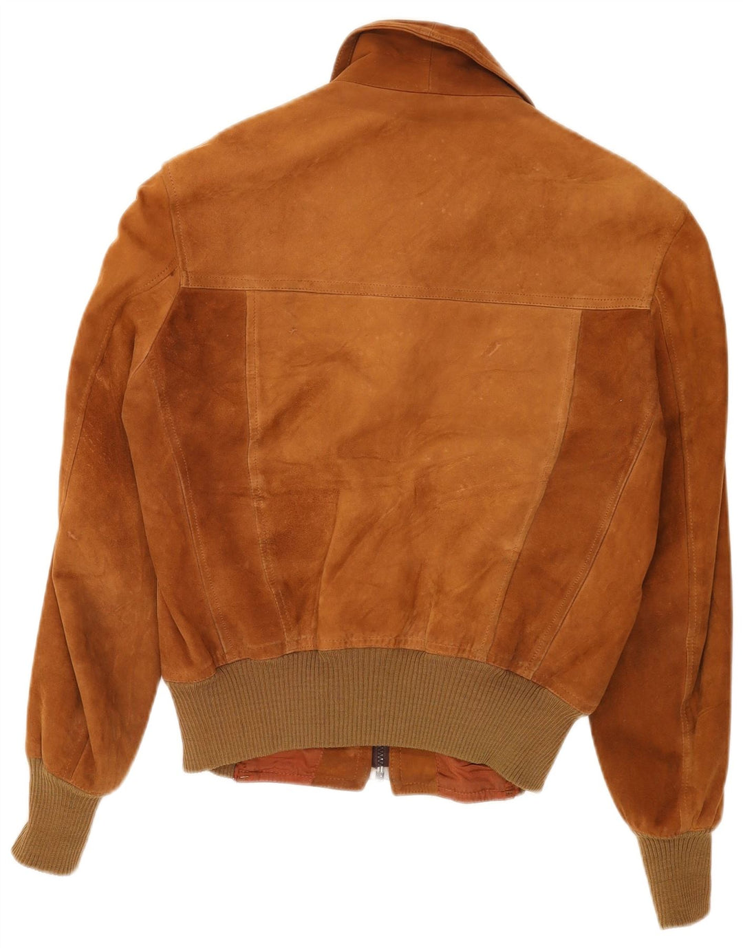 Vintage męska zamszowa kurtka bomber UK 38 średni brąz