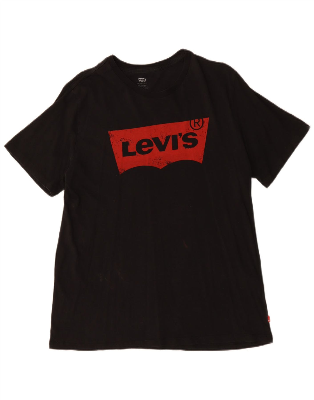 Męski T-shirt z grafiką Levi's, duży, czarny, bawełniany
