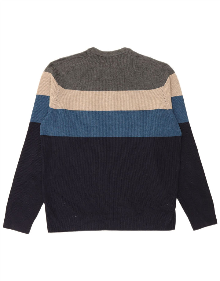 Marks & Spencer Męski sweter z okrągłym dekoltem, duży, wielokolorowy