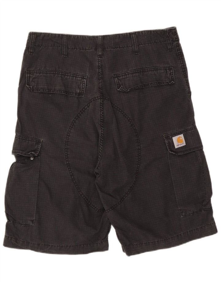 Męskie spodenki cargo Carhartt W32, średnia czarna bawełna