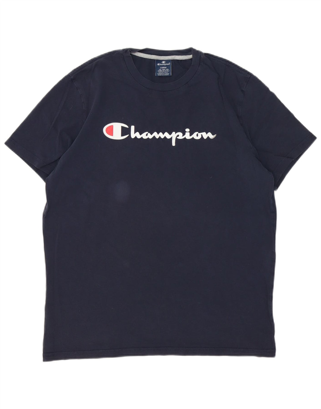 Męski T-shirt Champion z grafiką, duży, granatowy