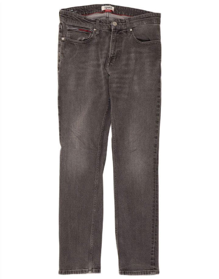TOMMY HILFIGER Męskie jeansy Scanton Slim W32 L30 Szara bawełna