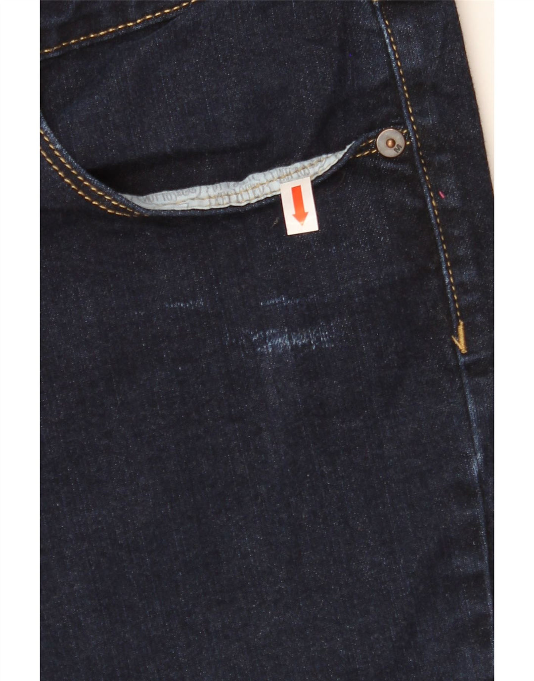 MOSSIMO Womens Mid Rise Denim Shorts US 10 Medium W36 Navy Blue Cotton Vintage Mossimo and Second-Hand Mossimo from Messina Hembry 