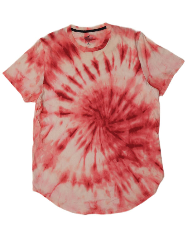 T-shirt męski Hollister Top XL, różowy Tie Dye
