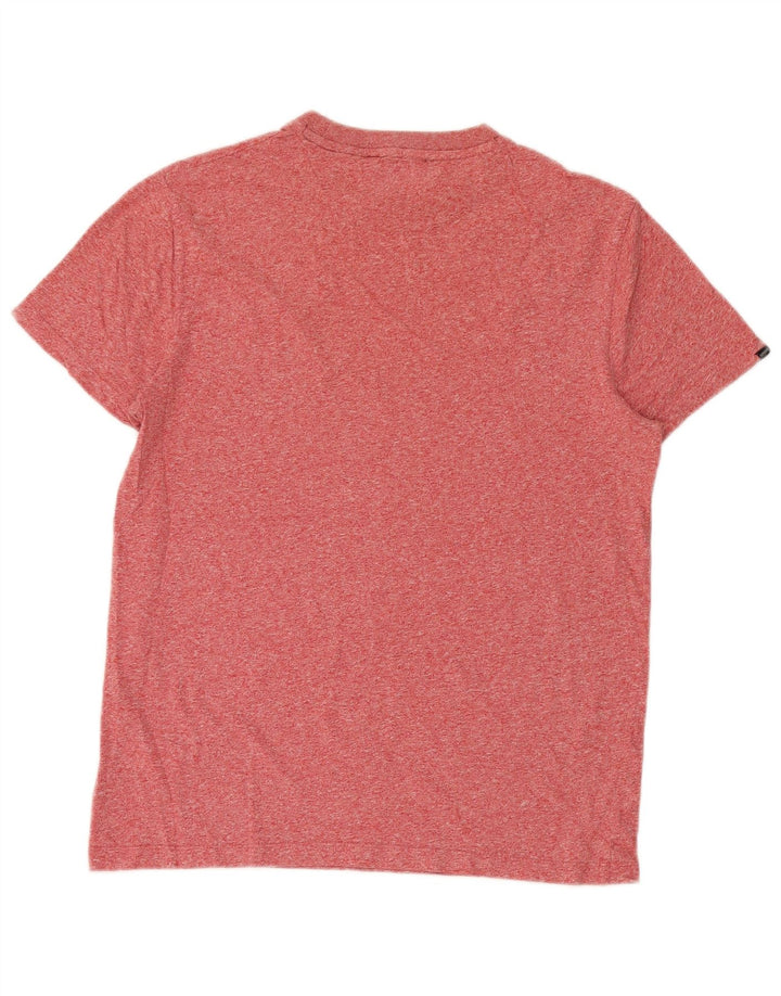 T-shirt męski Superdry, bawełniany, średni, czerwony, w cętki