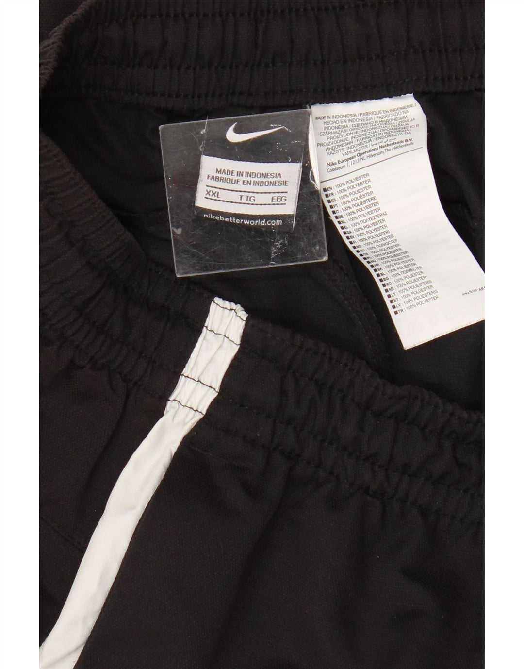 Męskie spodenki sportowe Nike 2XL Czarny poliester z blokami kolorów