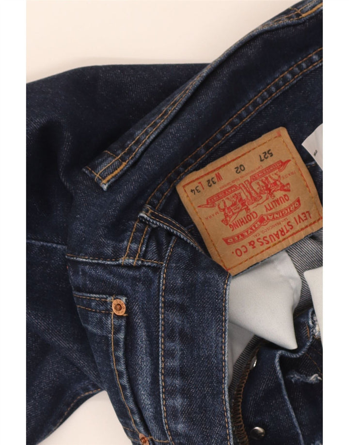 Męskie dżinsy Levi's 527 Bootcut W32 L27 Granatowa bawełna