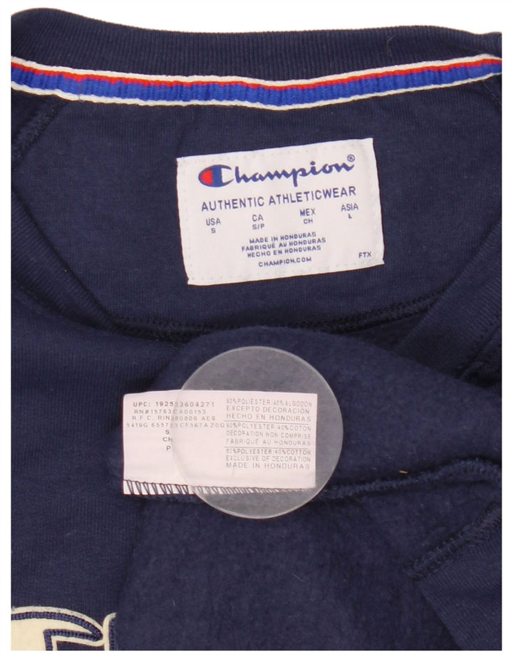 Damska bluza Champion Graphic Oversize Sweter UK 10 Small Granatowa