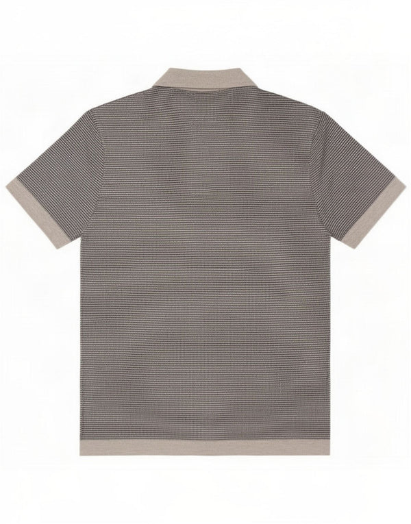 Męska koszulka polo Zara XL szara w prążki