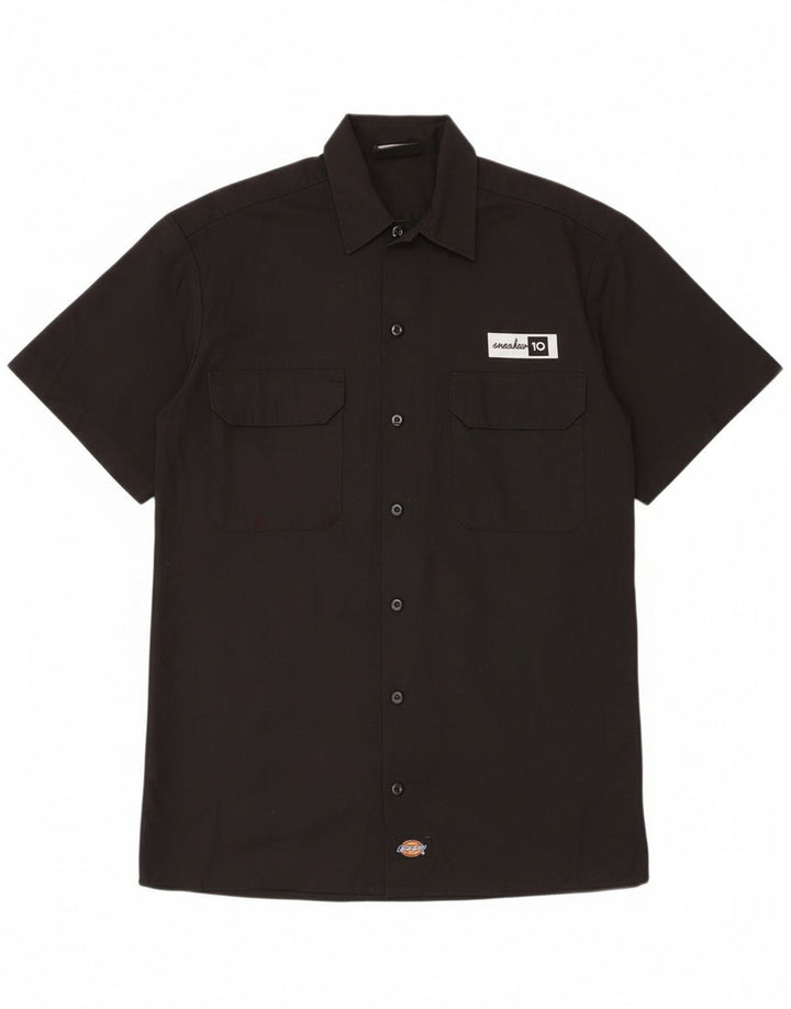 Męska koszula z krótkim rękawem Dickies XS, czarny poliester