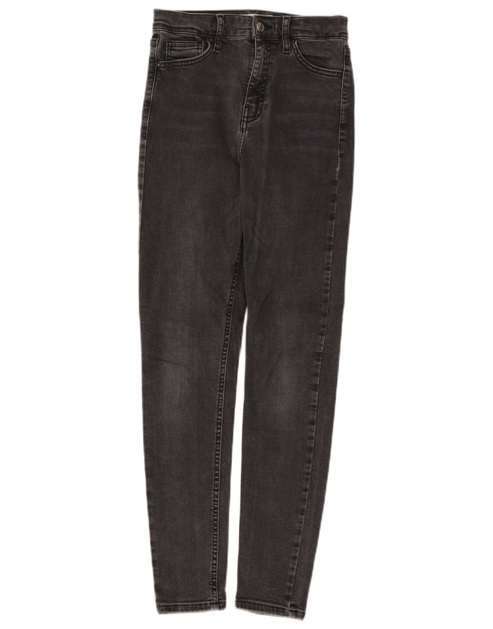 Topshop Damskie jeansy Jamie Skinny W25 L28 Szary poliester