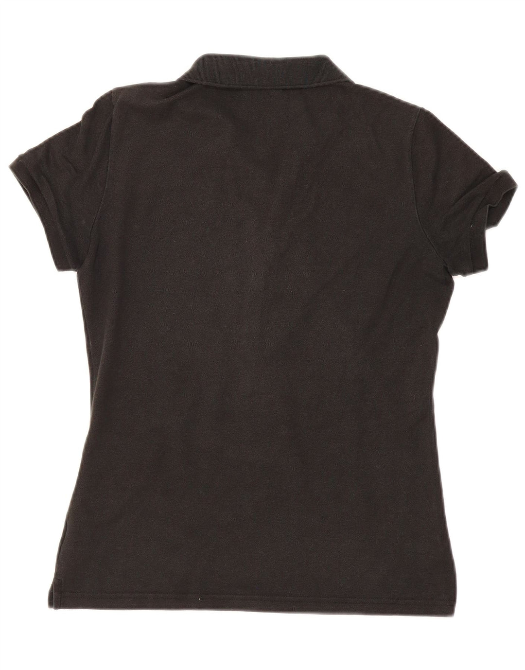 LACOSTE Womens Polo Shirt EU 42 Large Black Cotton