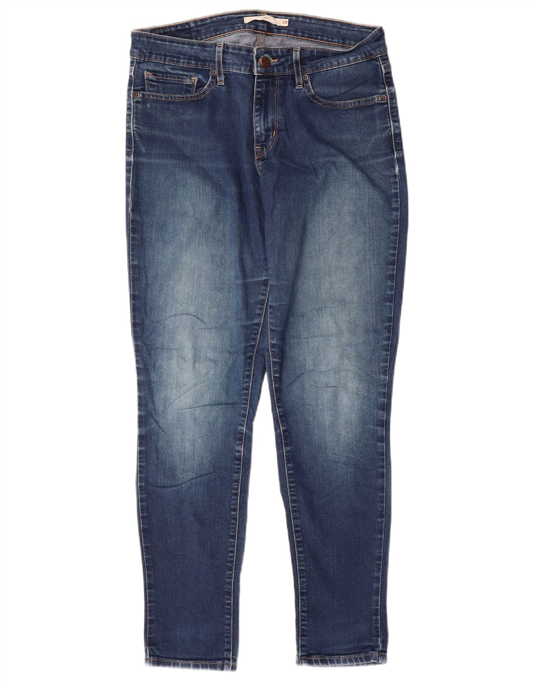 Damskie jeansy skinny LEVI'S W28 L28 Niebieskie bawełniane